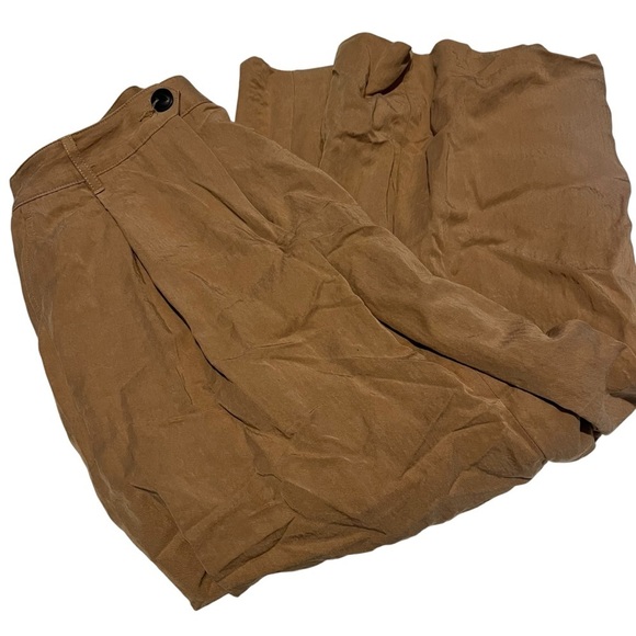 Rag & Bone Ivy Culotte Pants Womens 6 Dark Khaki Wide Leg Cropped